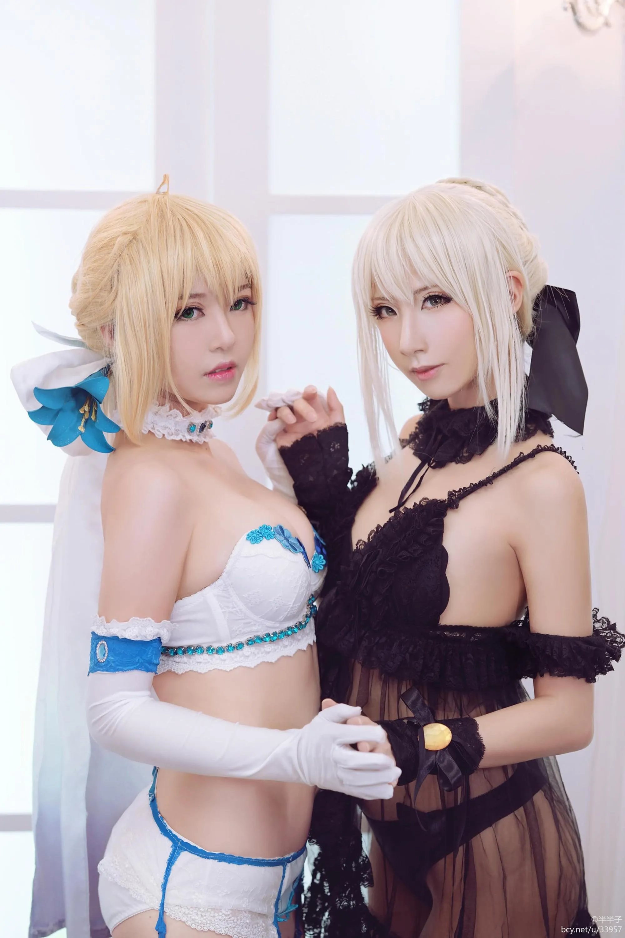 半半子 – NO.40 黑化Saber [15P]插图4